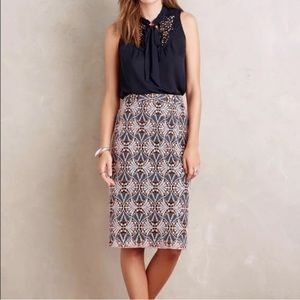 Moulinette Soeurs Svetla lace pencil skirt